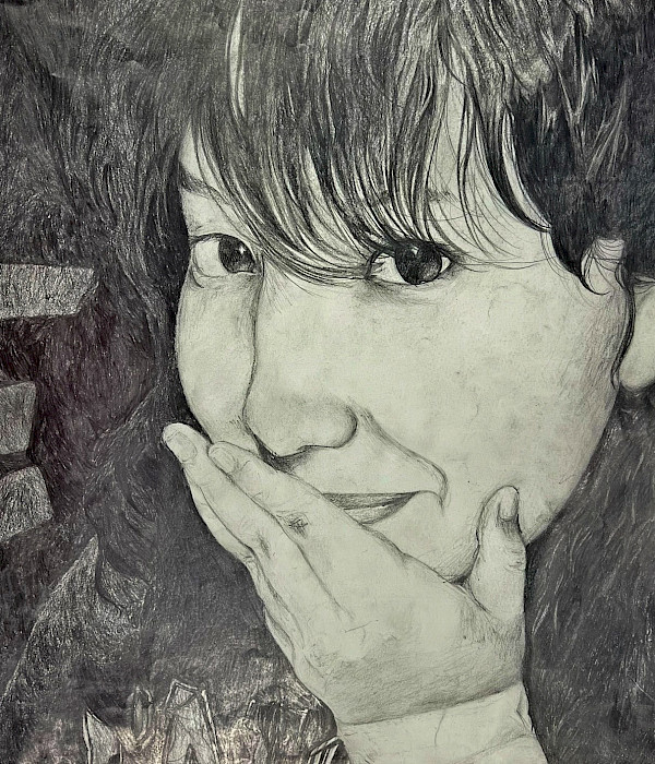 Honorable Mention: Camila G., "Ana," graphite, 20 x 16 in., Parkview Arts & Science Magnet High School, Art Educator: Maribeth Anders.