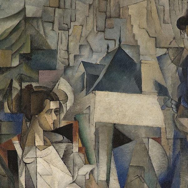 Detail photo of a painting by Diego Rivera.