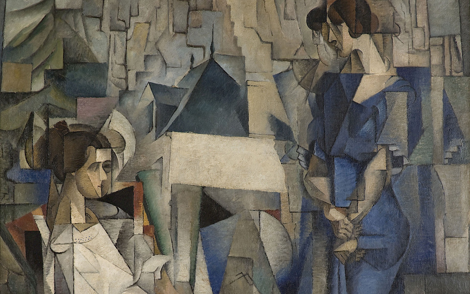 Detail photo of a painting by Diego Rivera.