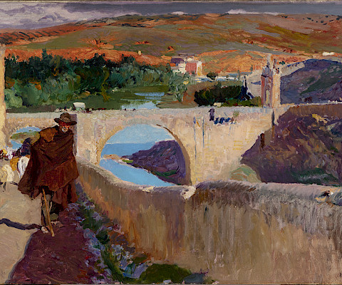 Joaquín Sorolla y Bastida (Valencia, Spain, 1863 - 1923, Cercedilla, Spain), "The Blind Man of Toledo," 1906, oil on canvas, 32 1/4 x 44 x 1 3/4 in., On loan from the Meadows Museum, SMU, Dallas: Museum Purchase, The Meadows Foundation Fund with private donations. MM.03.01.