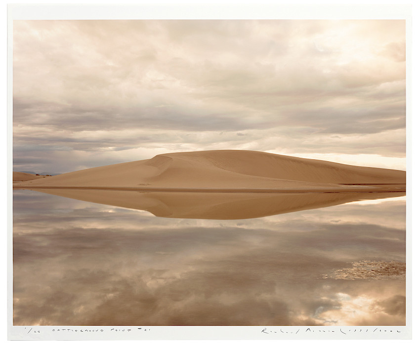 Richard Misrach (Los Angeles, California, 1949 - ), "Battleground Point #21," 1999, chromogenic dye coupler print on paper, 28 x 32 in. On loan from the Bank of America Collection.