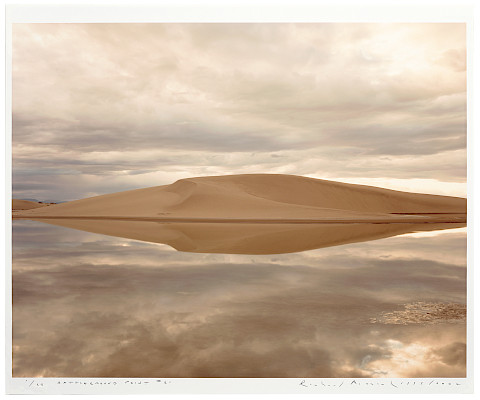 Richard Misrach (Los Angeles, California, 1949 - ), "Battleground Point #21," 1999, chromogenic dye coupler print on paper, 28 x 32 in. On loan from the Bank of America Collection.