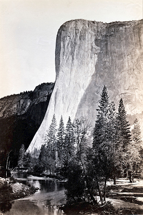 Carleton E. Watkins (Oneonta, New York, 1829 - 1916, Napa, California), "El Capitan, Yosemite," 1865 - 1866, albumen silver print on paper, 31 1/2 x 25 1/2 in., On loan from the Bank of America Collection.