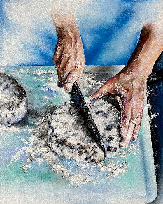 Anna F., "Blue Berry Scones," acrylic, 16 x 20 in., Searcy High School, Art Educator: Terry Hester.