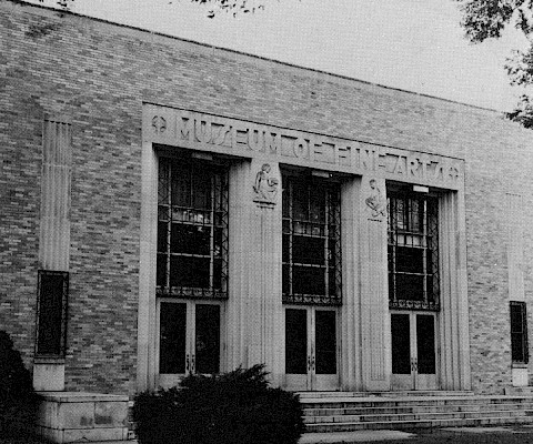1937 Facade: The Museum of Fine Arts and its Art Deco facade opened to the public in 1937.