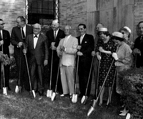 1961 Groundbreaking: The groundbreaking ceremony for the Arkansas Arts Center building project was held on August 20, 1961.