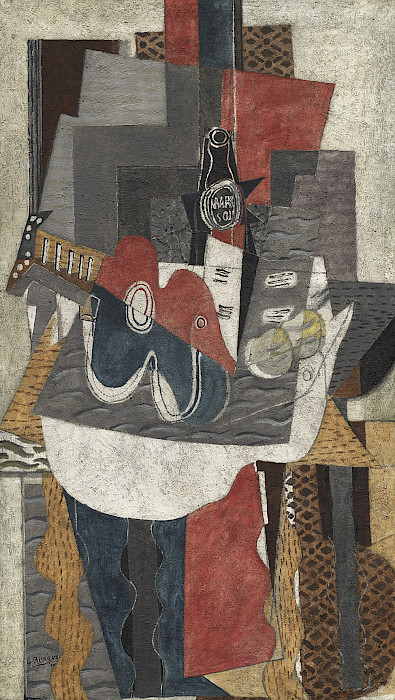 Photo of an oil painting by Georges Braque.