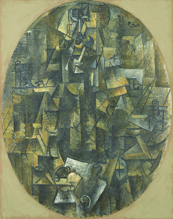 Cubist painting in oil on canvas by Pablo Picasso.