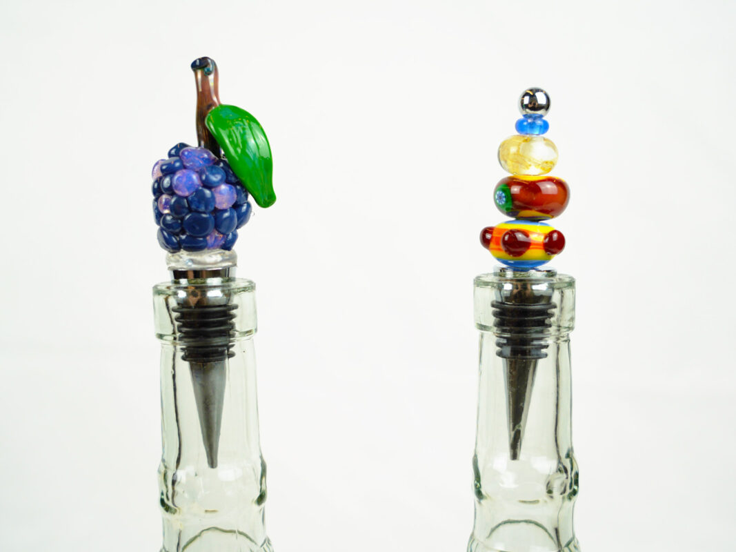 Art for Two: Glass Bottle Stoppers (SOLD OUT)
