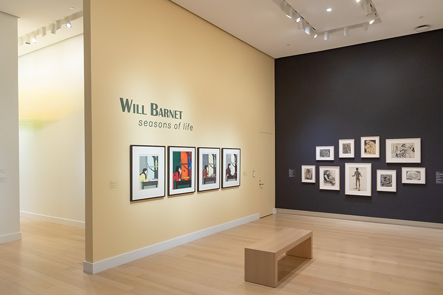 Photo of an art gallery at the Arkansas Museum of Fine Arts.