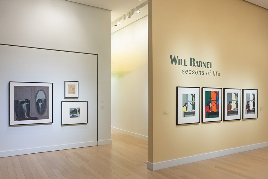Photo of an art gallery at the Arkansas Museum of Fine Arts.