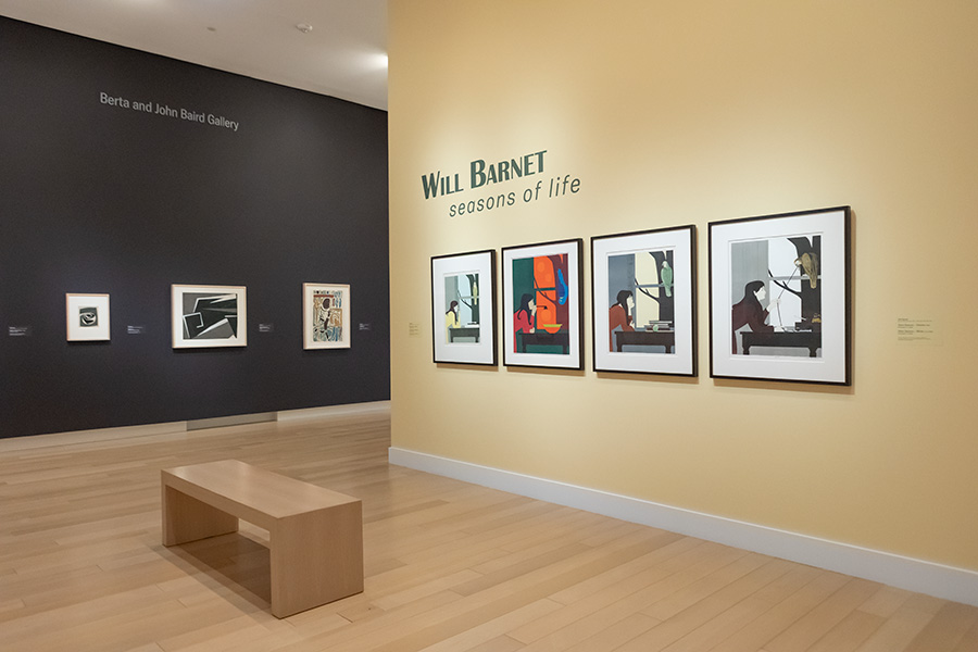 Photo of an art gallery at the Arkansas Museum of Fine Arts.