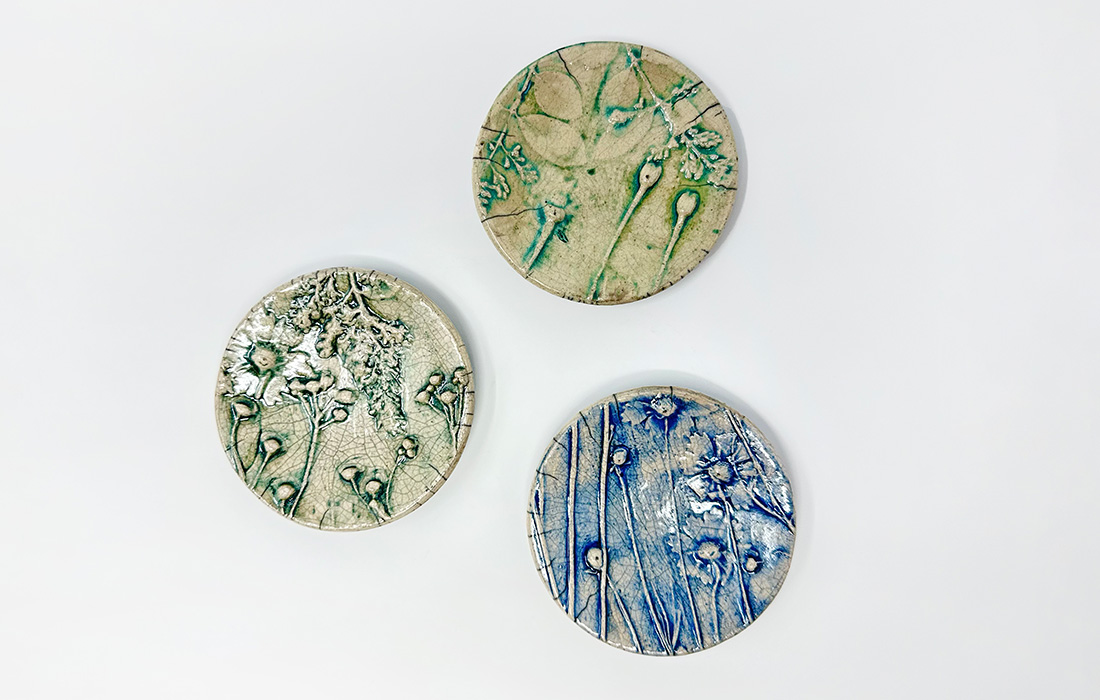 Art For Two: Clay Dishes with Autumn Impressions